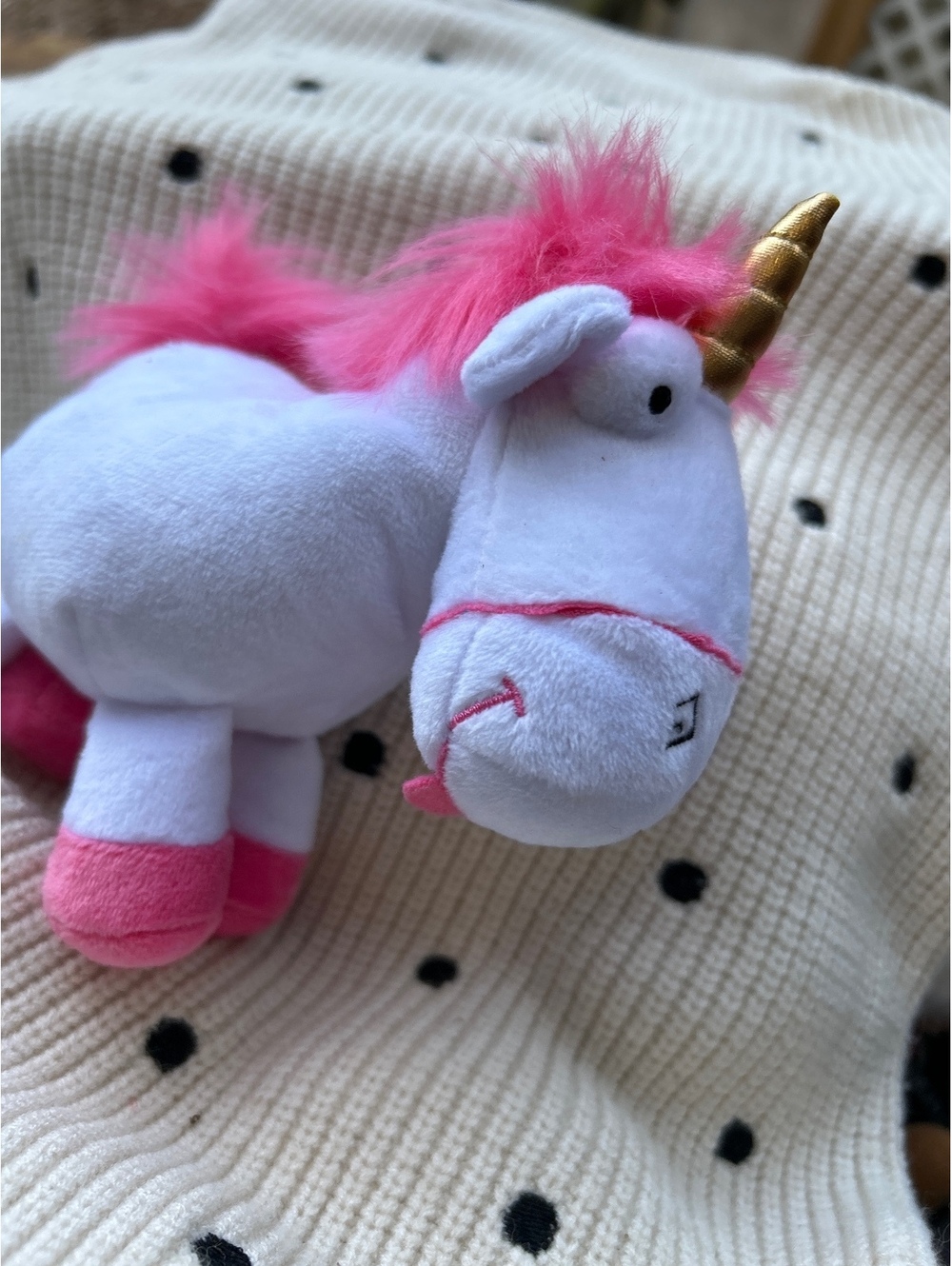Ty Beanie Babies Pink and White Unicorn Plush Toy